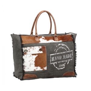 Handmade Print Weekender Bag by Myra Bag